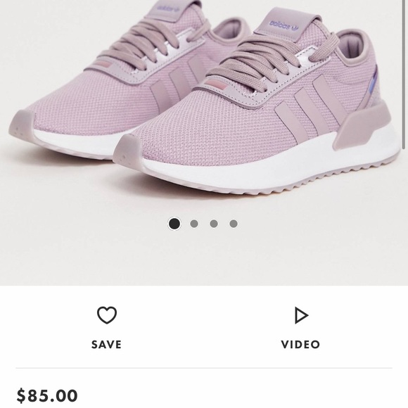 adidas originals u path run sneakers in lilac